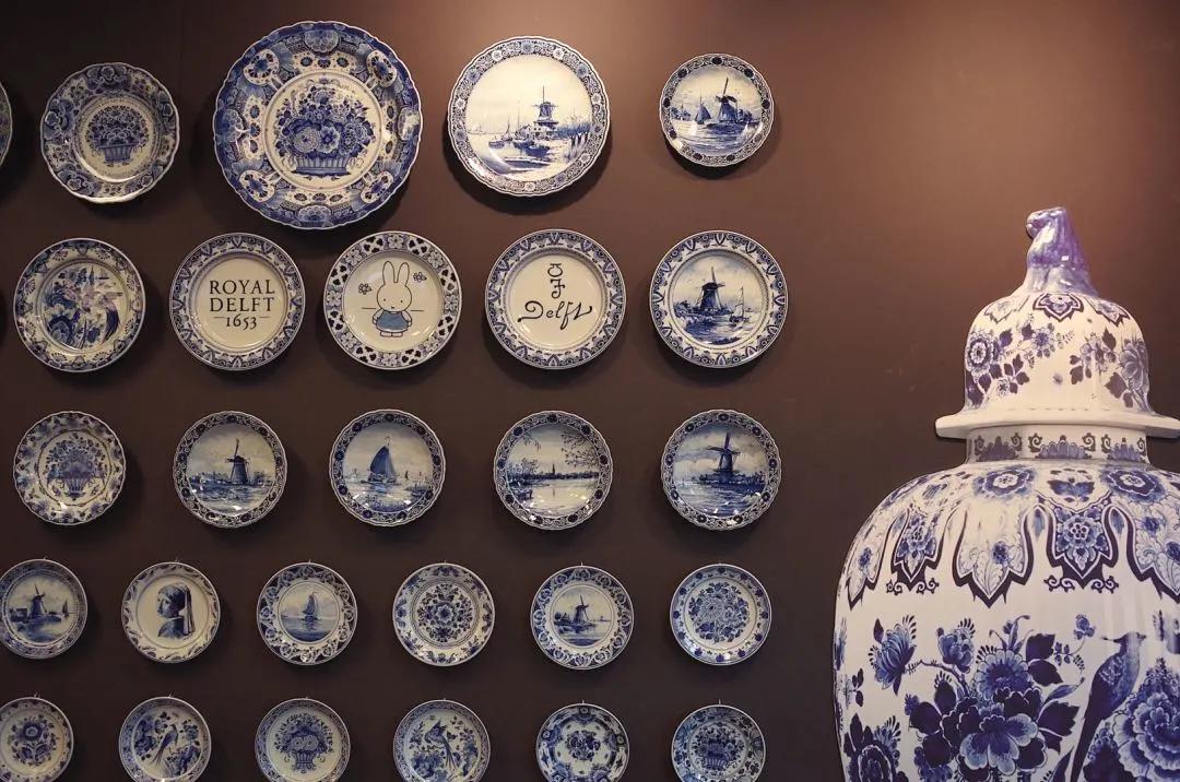 荷兰皇家代尔夫特蓝诗瓷砖画